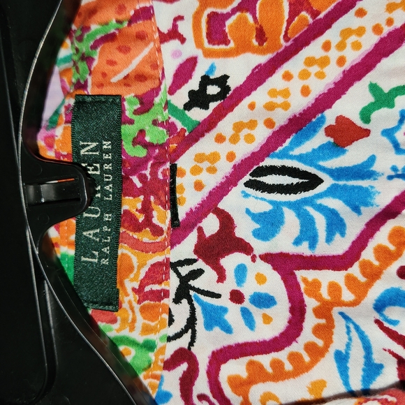 Lauren by Ralph Lauren button down top without size tag. PP is 22" - Picture 2 of 2